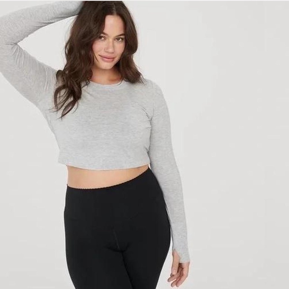 Offline by Aerie Buttery Soft Long Sleeve Crop Top